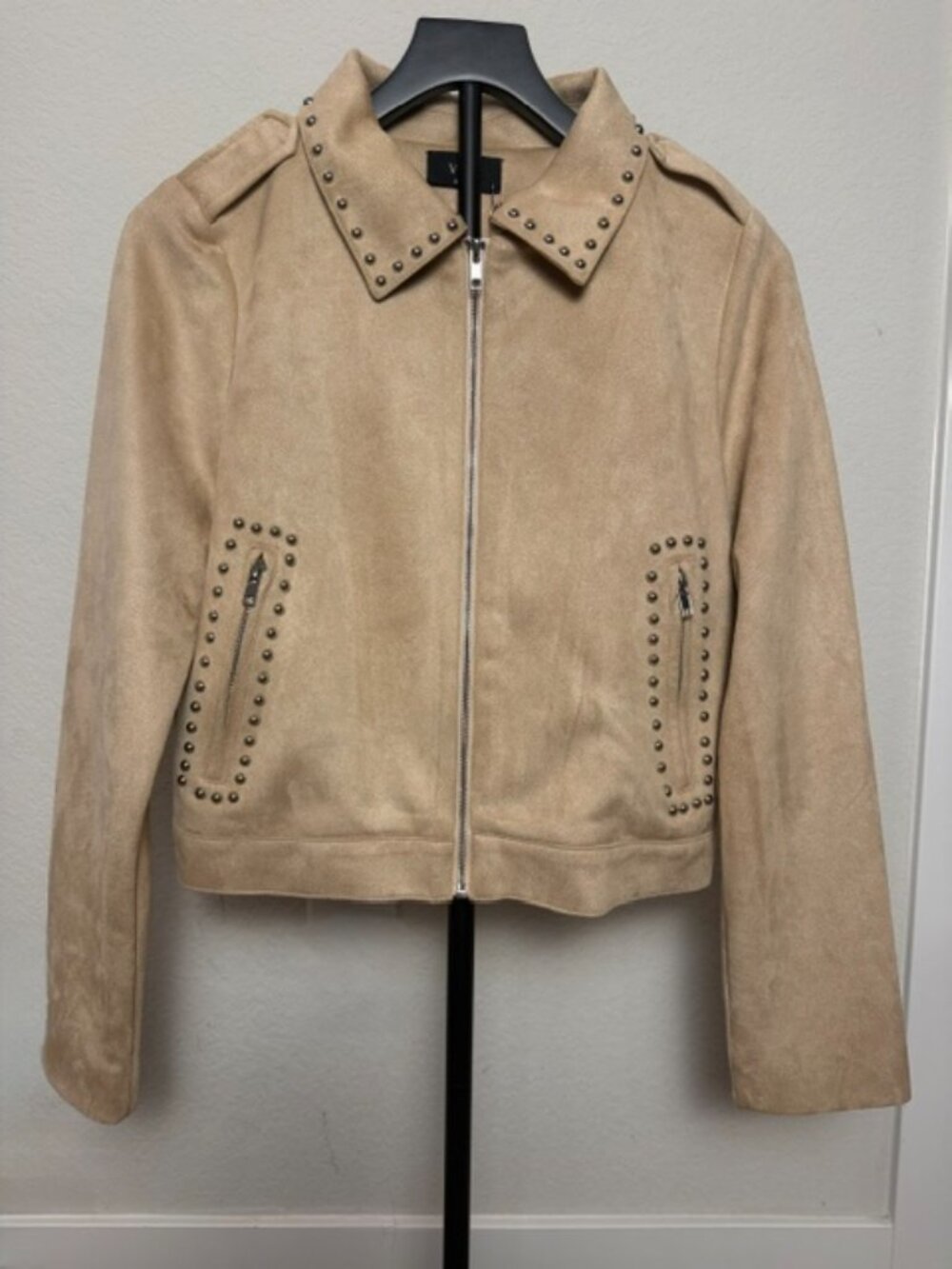 VICI Studded Suede-Look Jacket — Size Small — NEW WITH TAGS